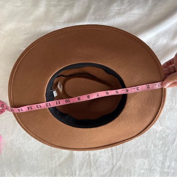 Fame 100% Wool Madison Tan/Brown Fedora Hat - Picture 9 of 10